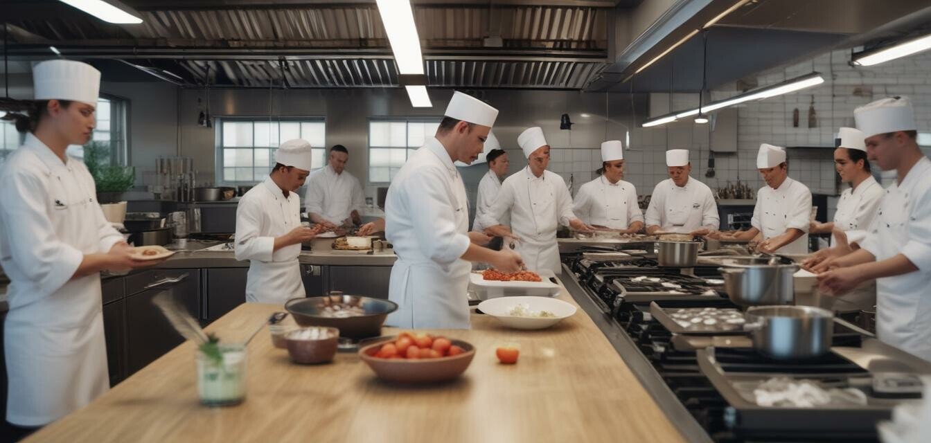 Culinary School Kitchen Image