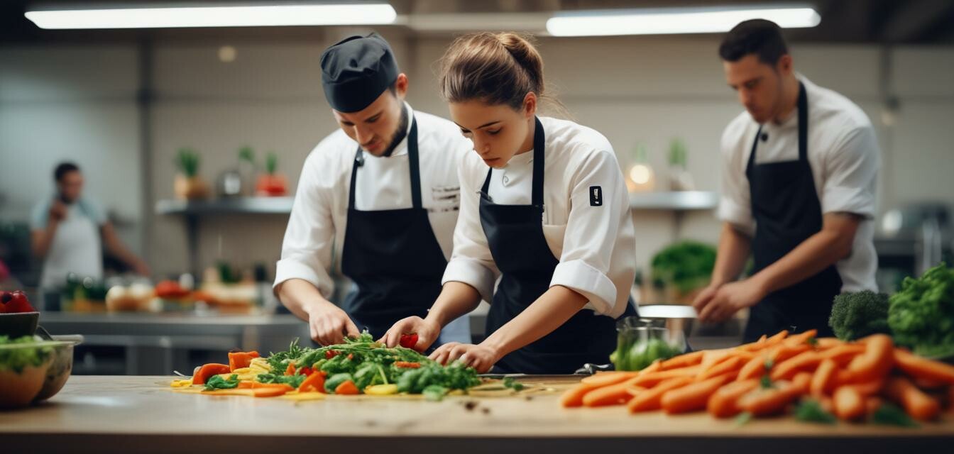 Culinary Student Cooking